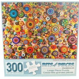 Bits and Pieces 300pc Jigsaw Puzzle‎ "Galactic Pinball" Vintage Game 18x24